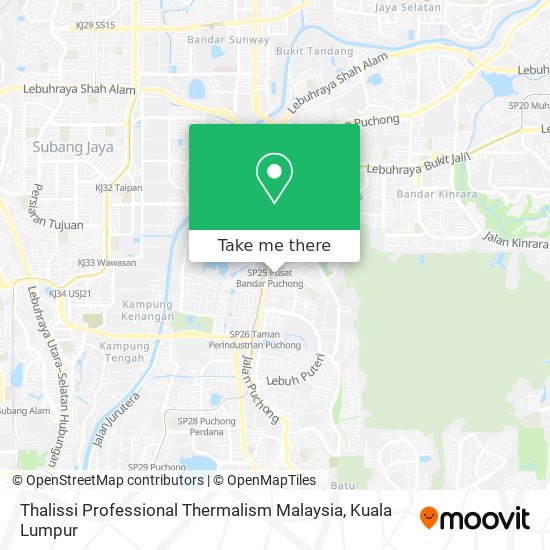 Thalissi Professional Thermalism Malaysia map