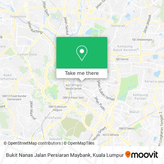 Bukit Nanas Jalan Persiaran Maybank map
