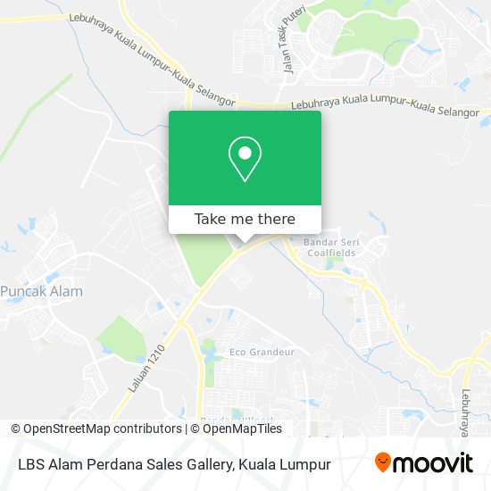 Peta LBS Alam Perdana Sales Gallery