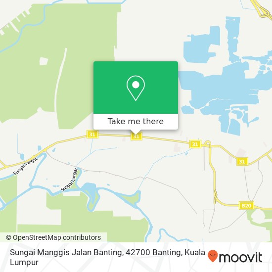 Sungai Manggis Jalan Banting, 42700 Banting map