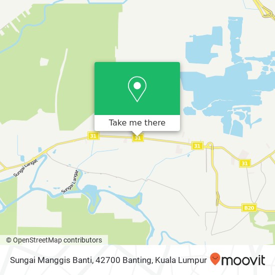 Sungai Manggis Banti, 42700 Banting map