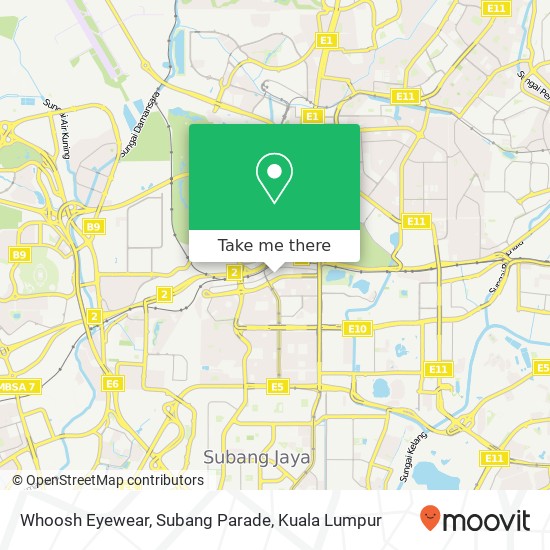Whoosh Eyewear, Subang Parade map