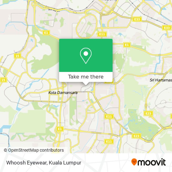 Whoosh Eyewear map