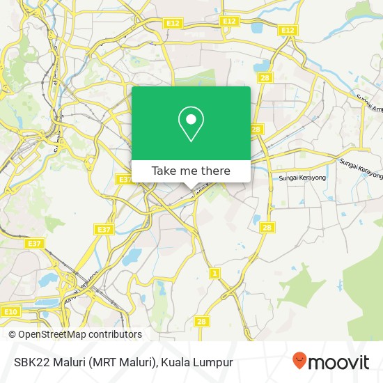 SBK22 Maluri (MRT Maluri) map