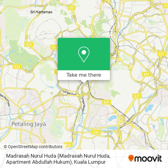 Madrasah Nurul Huda (Madrasah Nurul Huda, Apartment Abdullah Hukum) map