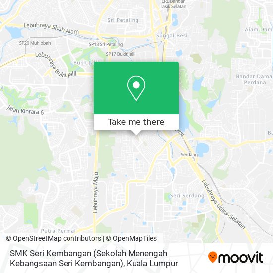 SMK Seri Kembangan (Sekolah Menengah Kebangsaan Seri Kembangan) map