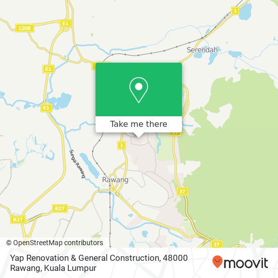 Yap Renovation & General Construction, 48000 Rawang map