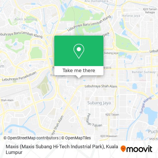 Maxis (Maxis Subang Hi-Tech Industrial Park) map