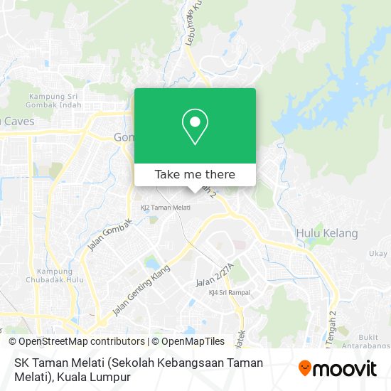 SK Taman Melati (Sekolah Kebangsaan Taman Melati) map