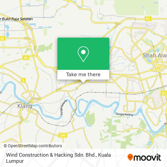 Wind Construction & Hacking Sdn. Bhd. map
