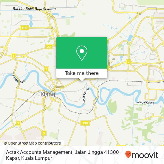 Actax Accounts Management, Jalan Jingga 41300 Kapar map