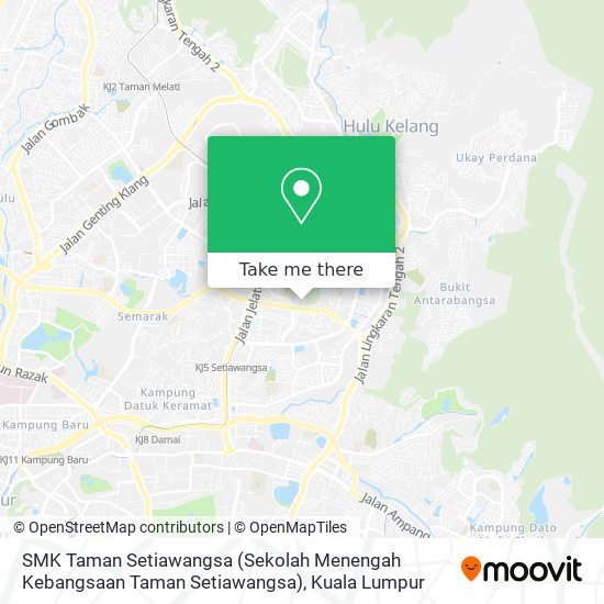 Peta SMK Taman Setiawangsa (Sekolah Menengah Kebangsaan Taman Setiawangsa)