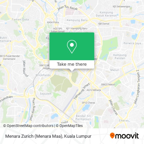 Menara Zurich (Menara Maa) map