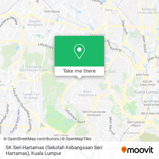 Peta SK Seri Hartamas (Sekolah Kebangsaan Seri Hartamas)