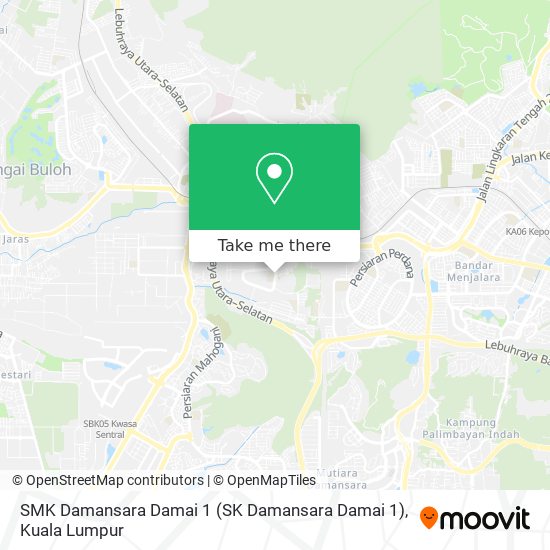 SMK Damansara Damai 1 map