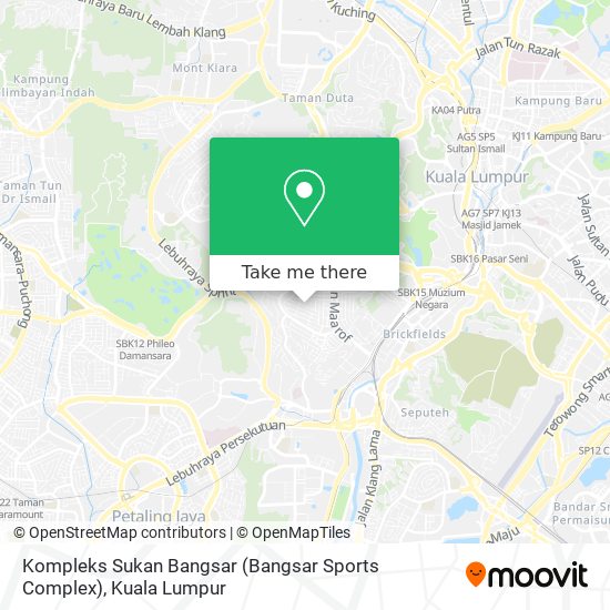 Kompleks Sukan Bangsar (Bangsar Sports Complex) map