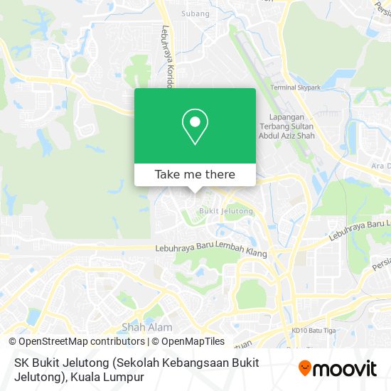 Peta SK Bukit Jelutong (Sekolah Kebangsaan Bukit Jelutong)