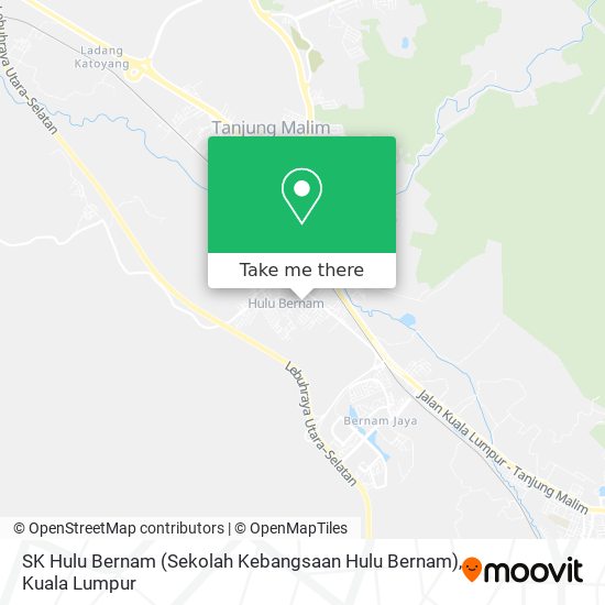 SK Hulu Bernam (Sekolah Kebangsaan Hulu Bernam) map