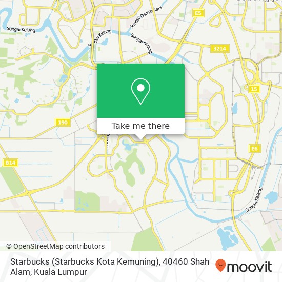 Peta Starbucks (Starbucks Kota Kemuning), 40460 Shah Alam