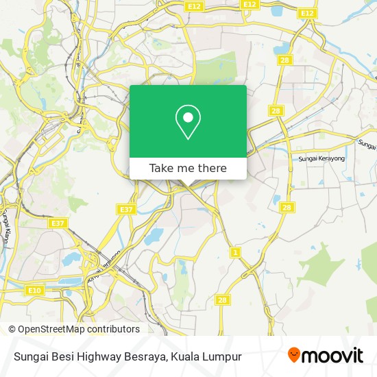 Sungai Besi Highway Besraya map