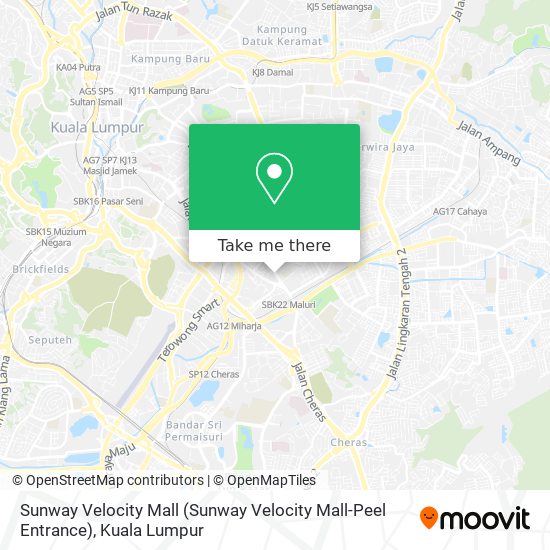 Sunway Velocity Mall (Sunway Velocity Mall-Peel Entrance) map