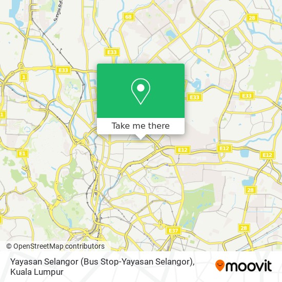 Peta Yayasan Selangor (Bus Stop-Yayasan Selangor)