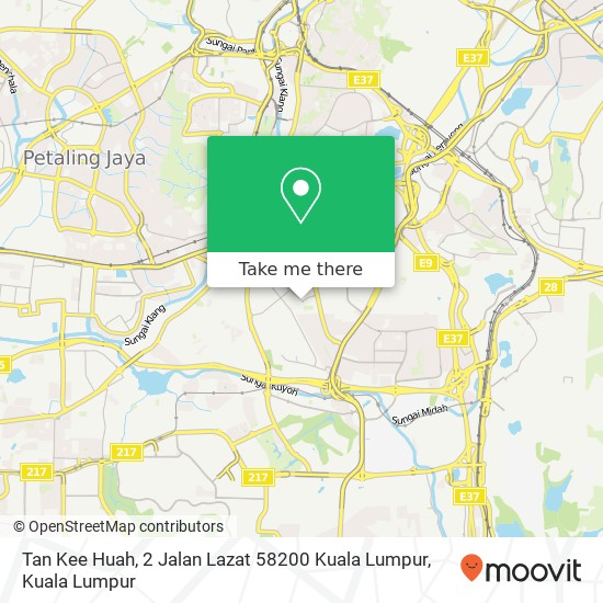 Tan Kee Huah, 2 Jalan Lazat 58200 Kuala Lumpur map