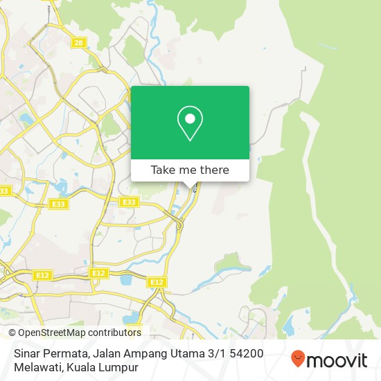 Sinar Permata, Jalan Ampang Utama 3 / 1 54200 Melawati map