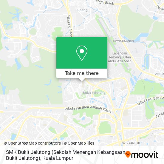 Peta SMK Bukit Jelutong (Sekolah Menengah Kebangsaan Bukit Jelutong)