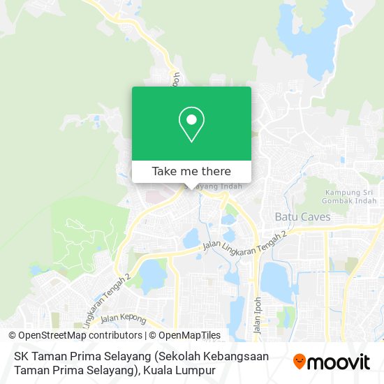 SK Taman Prima Selayang (Sekolah Kebangsaan Taman Prima Selayang) map