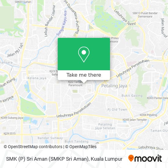 SMK (P) Sri Aman (SMKP Sri Aman) map