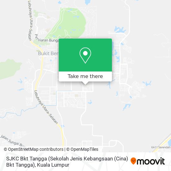 Peta SJKC Bkt Tangga (Sekolah Jenis Kebangsaan (Cina) Bkt Tangga)