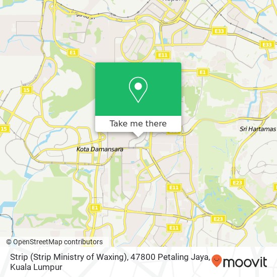 Strip (Strip Ministry of Waxing), 47800 Petaling Jaya map