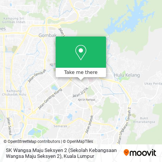 SK Wangsa Maju Seksyen 2 (Sekolah Kebangsaan Wangsa Maju Seksyen 2) map