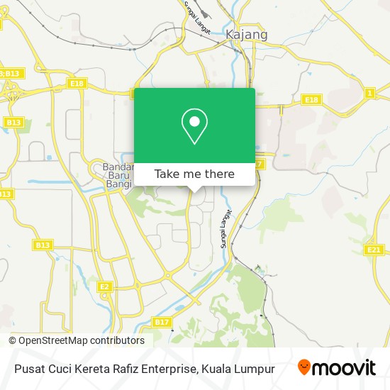 Pusat Cuci Kereta Rafiz Enterprise map