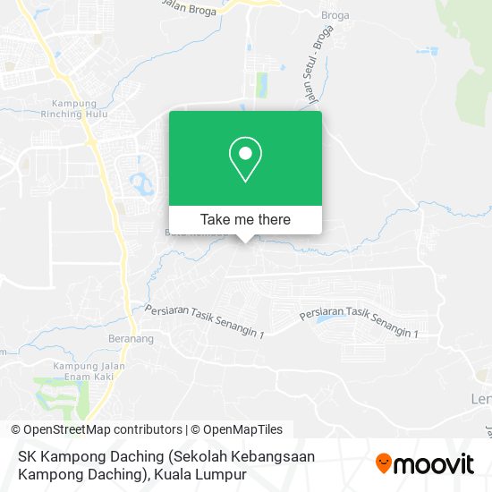 Peta SK Kampong Daching (Sekolah Kebangsaan Kampong Daching), 71750 Lenggeng