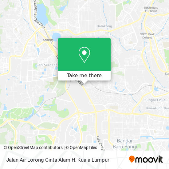 Peta Jalan Air Lorong Cinta Alam H