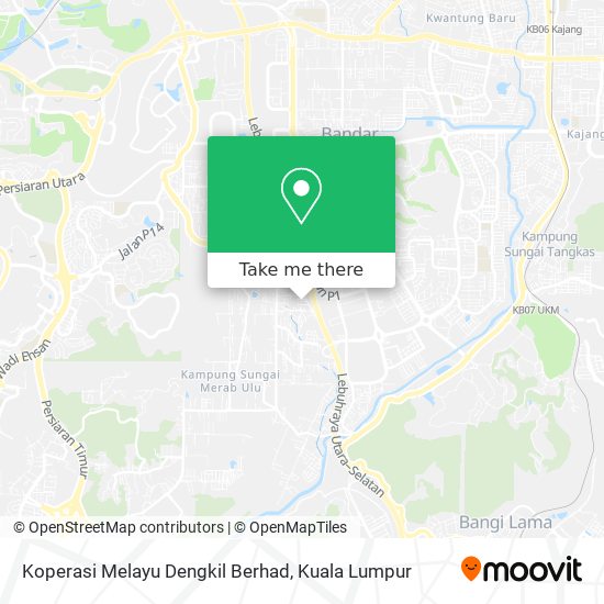 Koperasi Melayu Dengkil Berhad map