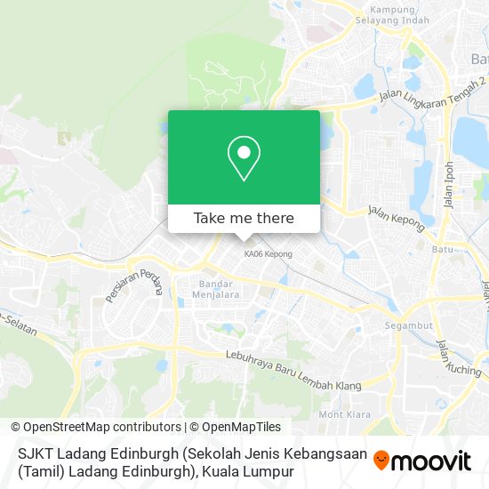 Peta SJKT Ladang Edinburgh (Sekolah Jenis Kebangsaan (Tamil) Ladang Edinburgh)