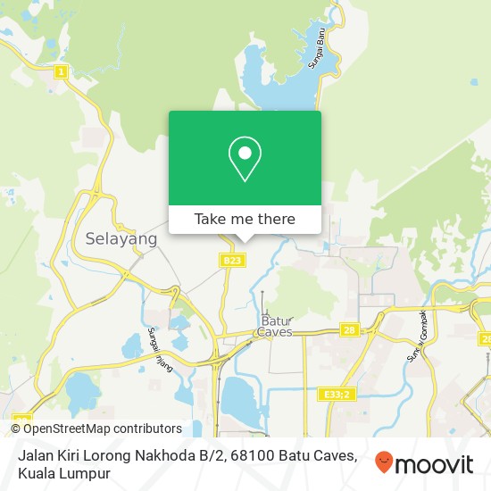 Peta Jalan Kiri Lorong Nakhoda B / 2, 68100 Batu Caves
