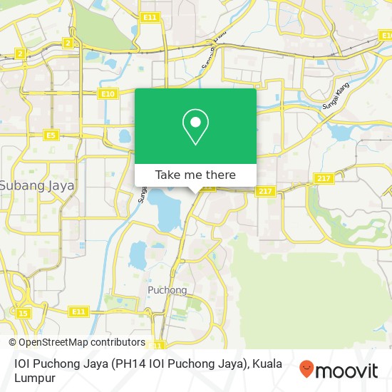 IOI Puchong Jaya map