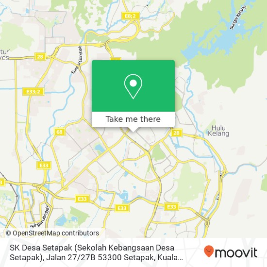 SK Desa Setapak (Sekolah Kebangsaan Desa Setapak), Jalan 27 / 27B 53300 Setapak map