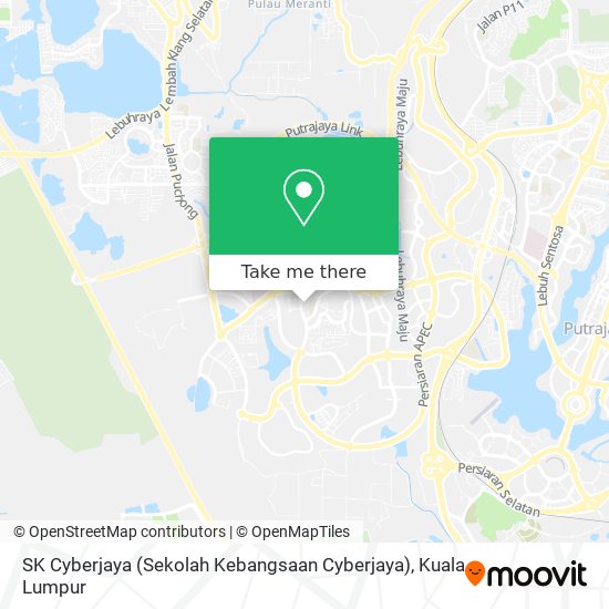 Peta SK Cyberjaya (Sekolah Kebangsaan Cyberjaya)