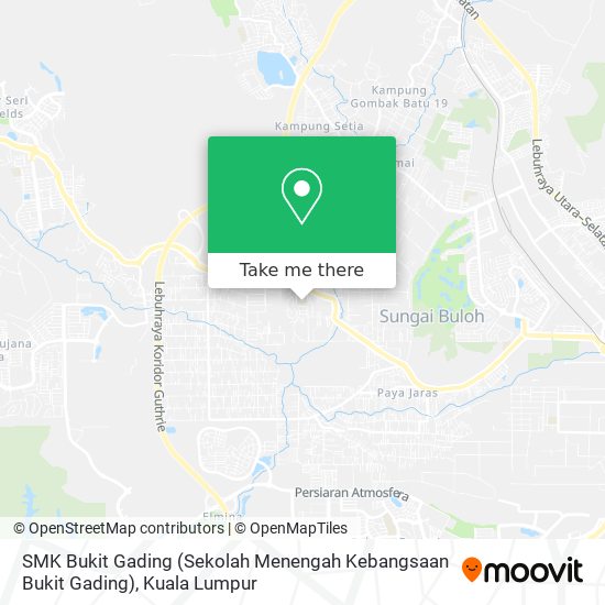 Peta SMK Bukit Gading (Sekolah Menengah Kebangsaan Bukit Gading)