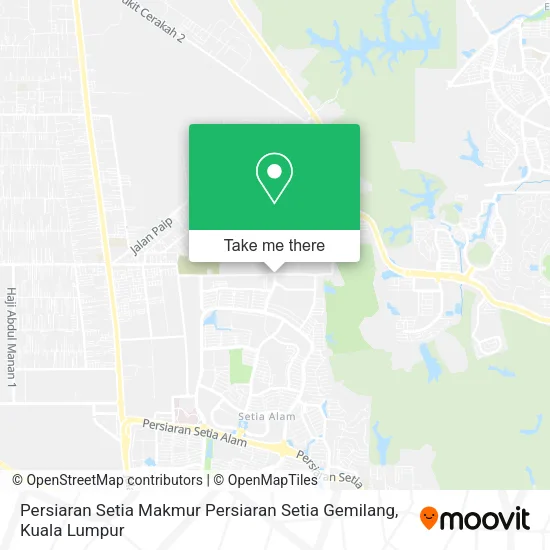 Persiaran Setia Makmur Persiaran Setia Gemilang map