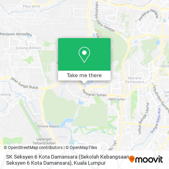 SK Seksyen 6 Kota Damansara (Sekolah Kebangsaan Seksyen 6 Kota Damansara) map