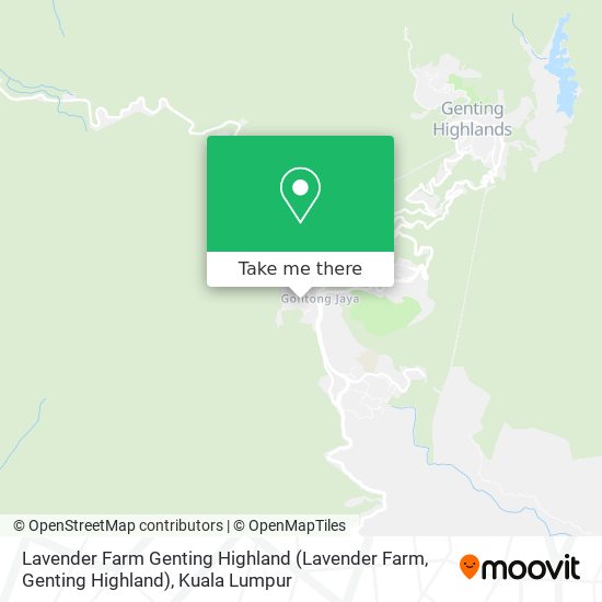 Lavender Farm Genting Highland map