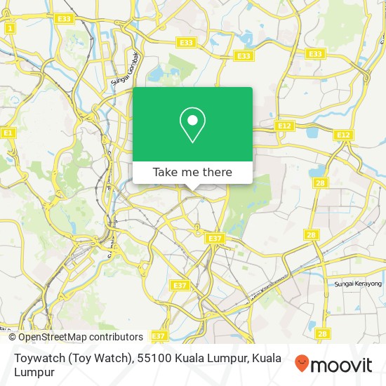 Toywatch (Toy Watch), 55100 Kuala Lumpur map