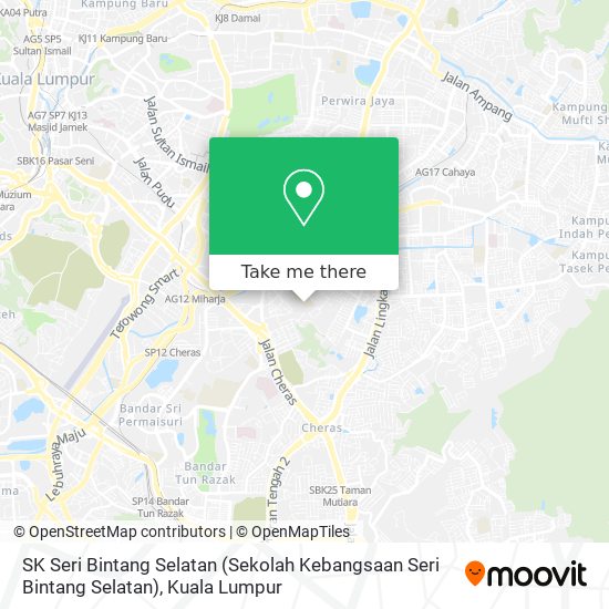 SK Seri Bintang Selatan (Sekolah Kebangsaan Seri Bintang Selatan) map