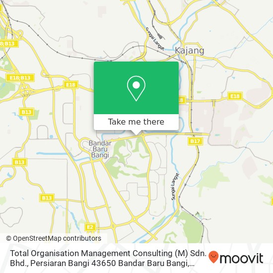 Total Organisation Management Consulting (M) Sdn. Bhd., Persiaran Bangi 43650 Bandar Baru Bangi map